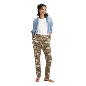 Madewell Classic Straight Leg Cargo Pants Camo Print 24